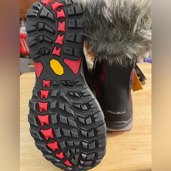 Eddie Bauer Vibram Buffalo Plaid Waterproof Winter Hiking Snow Boots size 8.5M - Picture 5 of 5